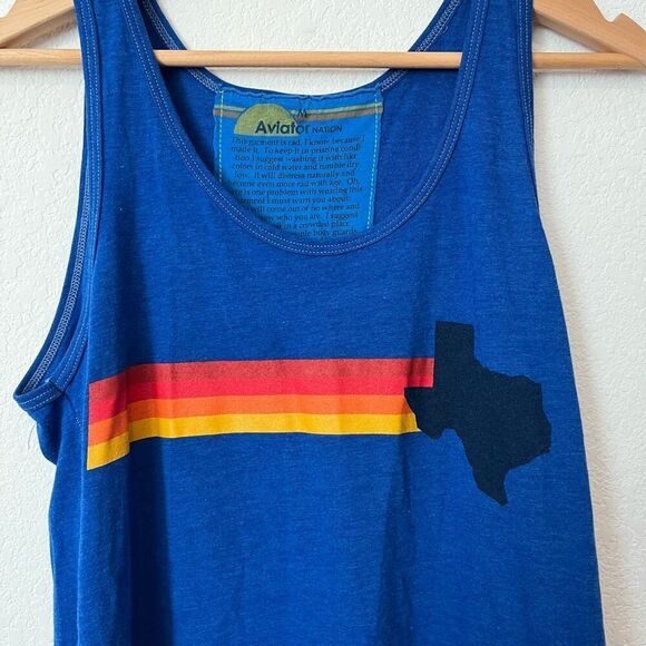 Aviator Nation Blue Austin City Limits 2017 Tank Top Unisex Size Medium - Picture 3 of 6